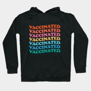 Vaccinated Colorful Hoodie